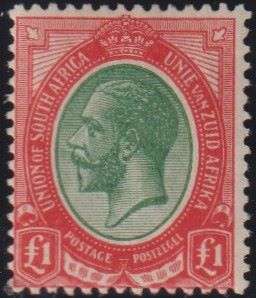 SA 1913 KGV £1 SUPERB  MINT - SACC 16 CV R18000