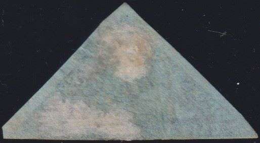 CAPE OF GOOD HOPE 1853 4d DEEP BLUE TRIANGLE FINE USED - SACC2 CV R5500