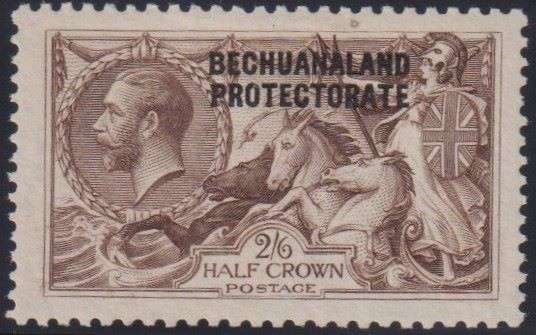 BECHUANALAND 1923 2/6 SEAHORSE SUPERB HINGED  MINT  CV R2000