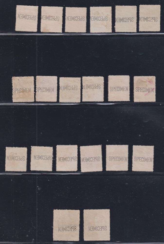 RHODESIA 1909 RARE ISSUE PERFORATED SPECIMEN USED TO £1 - UNIQUE?