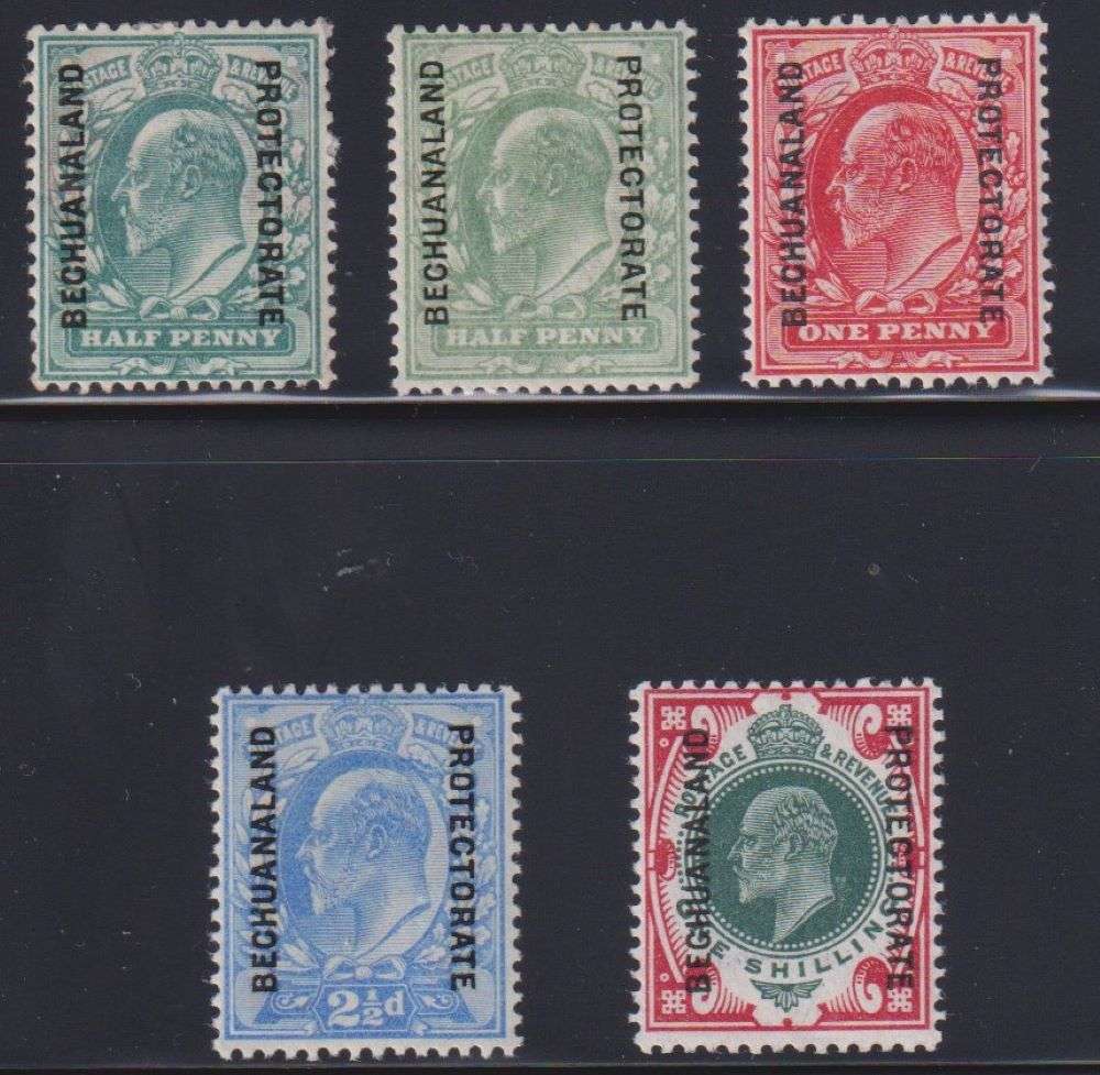 BECHUANALAND 1904 EDWARDS FINE HINGED MINT - SACC 64-8 CV R1650