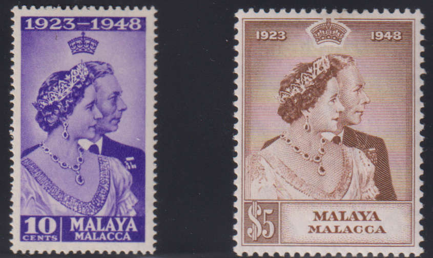 1948 RSW KGV1 SETS MINT - SELANGOR,PERAK,MALACCA,ADEN, ST VIN, TRIN.