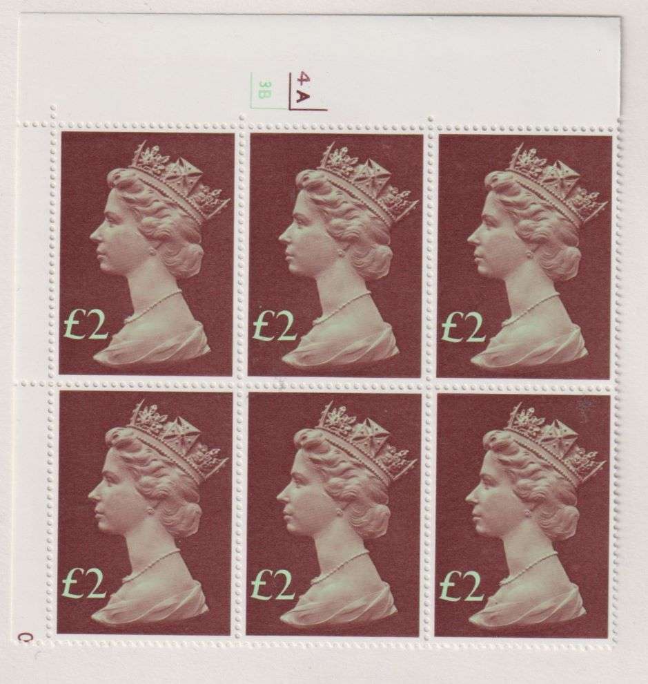 GREAT BRITAIN QE11 HIGH VALUES CYL BLOCKS, GUTTER PAIRS SUPERB UM COLLECTION