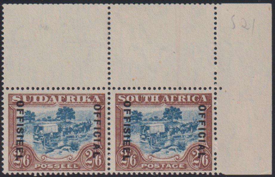 SA 1930 2/6 OFFICIAL SUPERB UNMOUNTED MINT SACC O20c CV R1200
