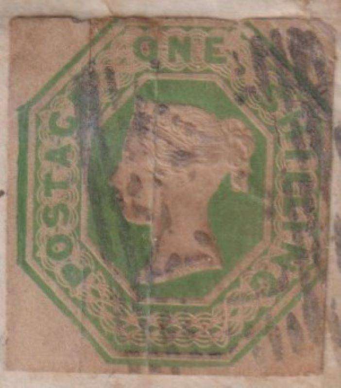 GREAT BRITAIN 1/- EMBOSSED ON COVER WITH CONTENTS "MAC LEAR" CORRESSPONDENCE