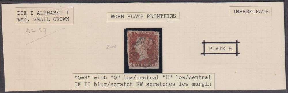 GREAT BRITAIN 1841 1d PLATE 9 SG 8 CV £180