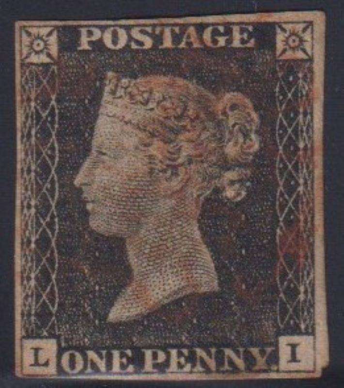 GB 1840 QVIC 1d BLACK USED