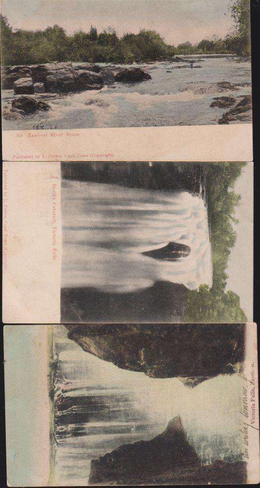 CAPE OF GOOD HOPE ON VICTORIA FALLS POSTCARDS- A SUPERB LOT