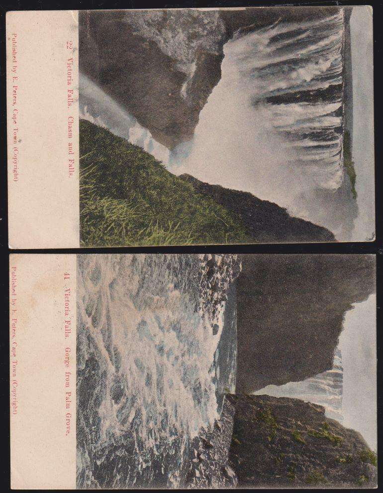 CAPE OF GOOD HOPE ON VICTORIA FALLS POSTCARDS- A SUPERB LOT