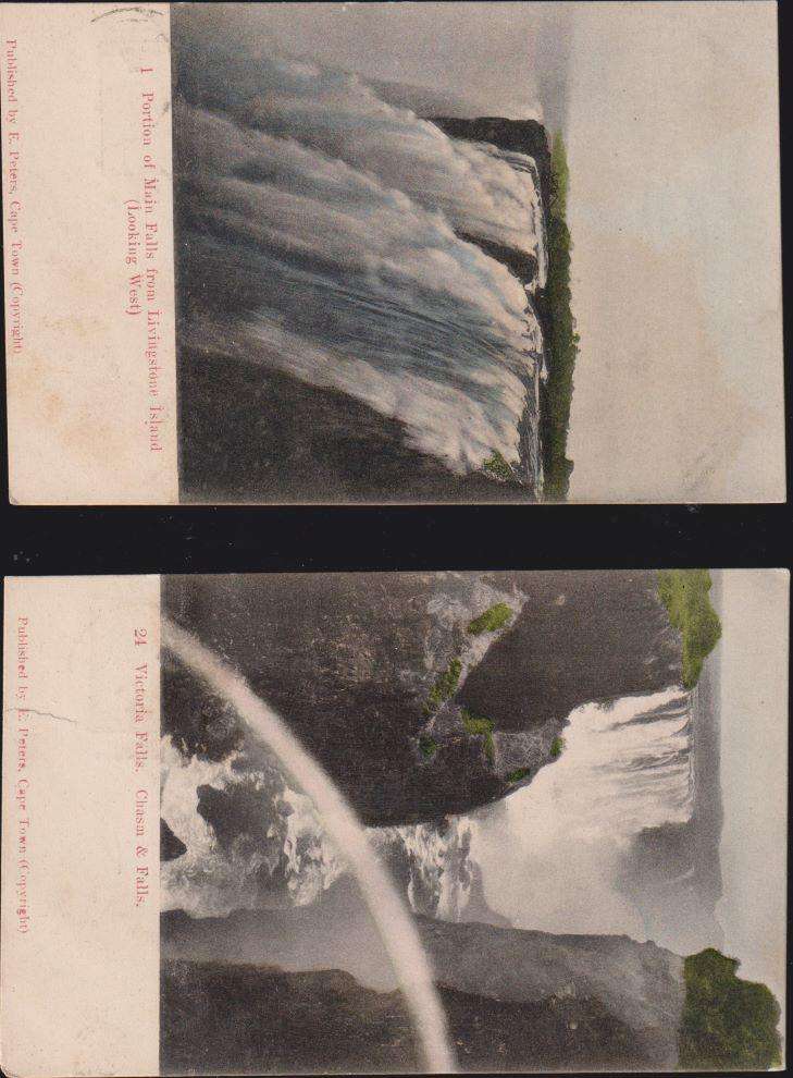 CAPE OF GOOD HOPE ON VICTORIA FALLS POSTCARDS- A SUPERB LOT