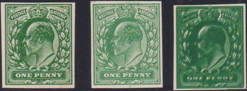 GREAT BRITAIN KEV11 1/2d PLATE PROOFS