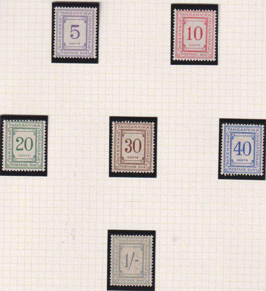 KUT 1937-52 KGV1 ALL ISSUES FINE HINGED MINT  SG 128-164 & D7-12 CV £400+