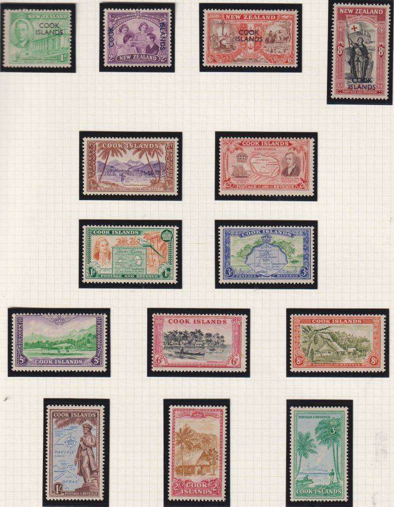 DOMINICA, COOK ISLANDS,TANGIER, FALKLAND DEPS, IRELAND LOVELY MINT KGV1 LOT ON PAGES