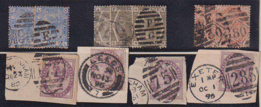 GREAT BRITAIN QVIC LOVELY USED LOT ON PAGE -  HIGH CAT VALUE