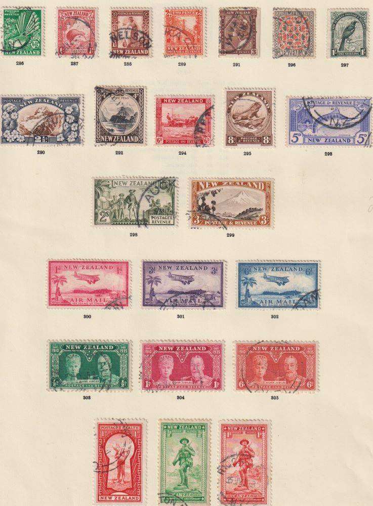 NEW ZEALAND OLD LOT ON PAGES