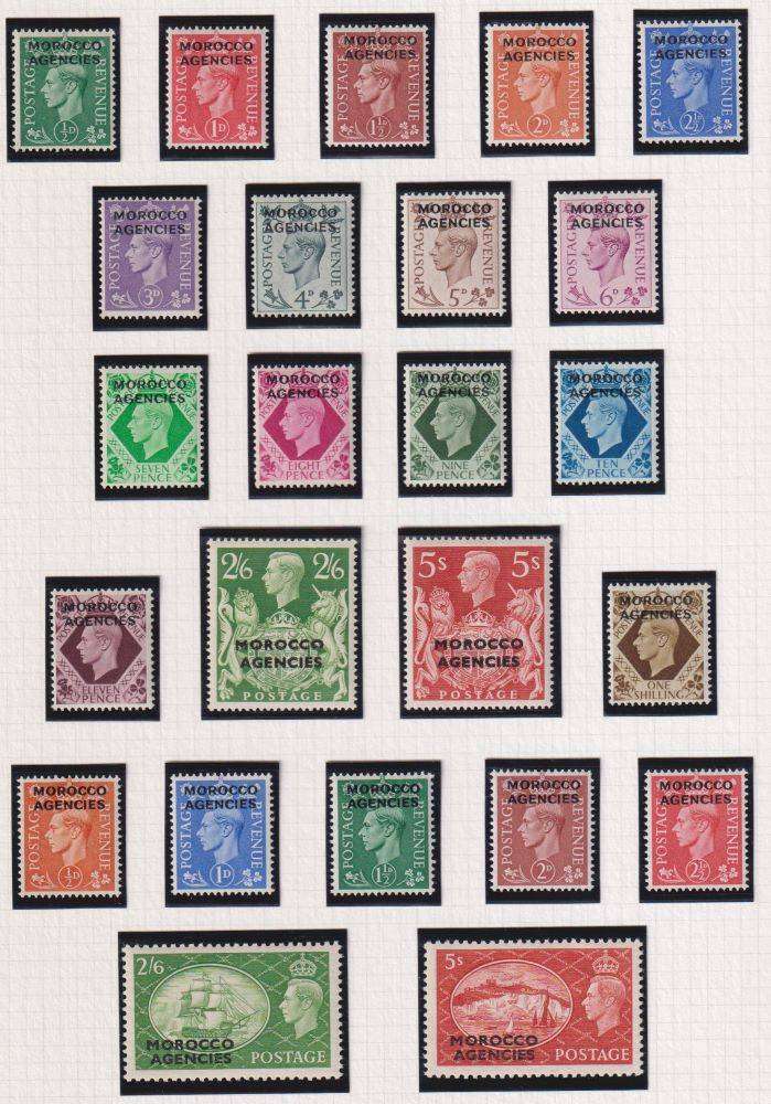 MOROCCO AGENCIES  1949-51 SETS SUPERB UNMOUNTED MINT