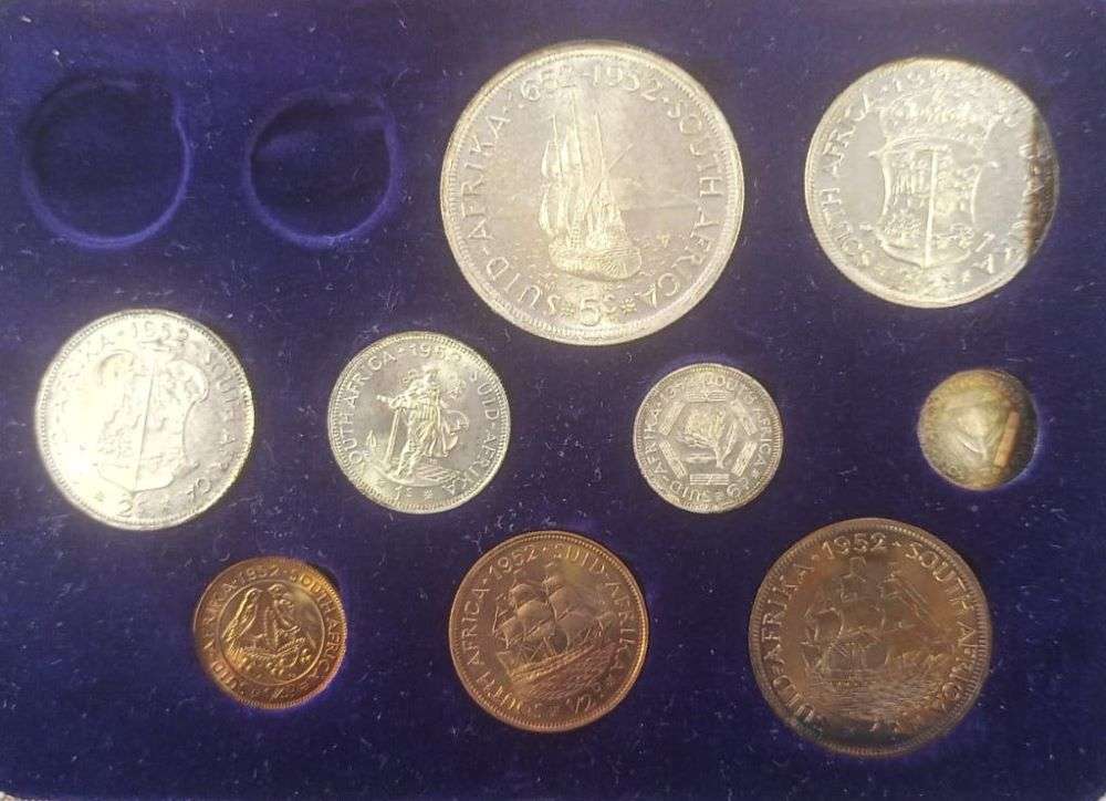 1952 LONG PROOF SET (NO GOLD) -  IN ORIGINAL BOX