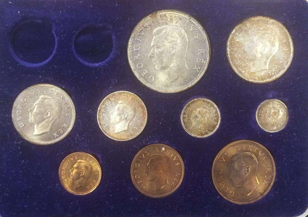 1952 LONG PROOF SET (NO GOLD) -  IN ORIGINAL BOX