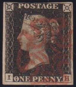 GREAT BRITAIN 1840 1d BLACK FINE USED PLATE 3