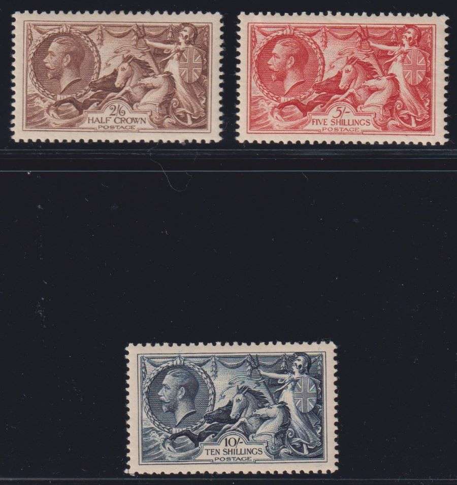 GREAT BRITAIN 1934 RE-ENGRAVED SEAHORSE SET SUPERB MINT - SG VALUES AT £600