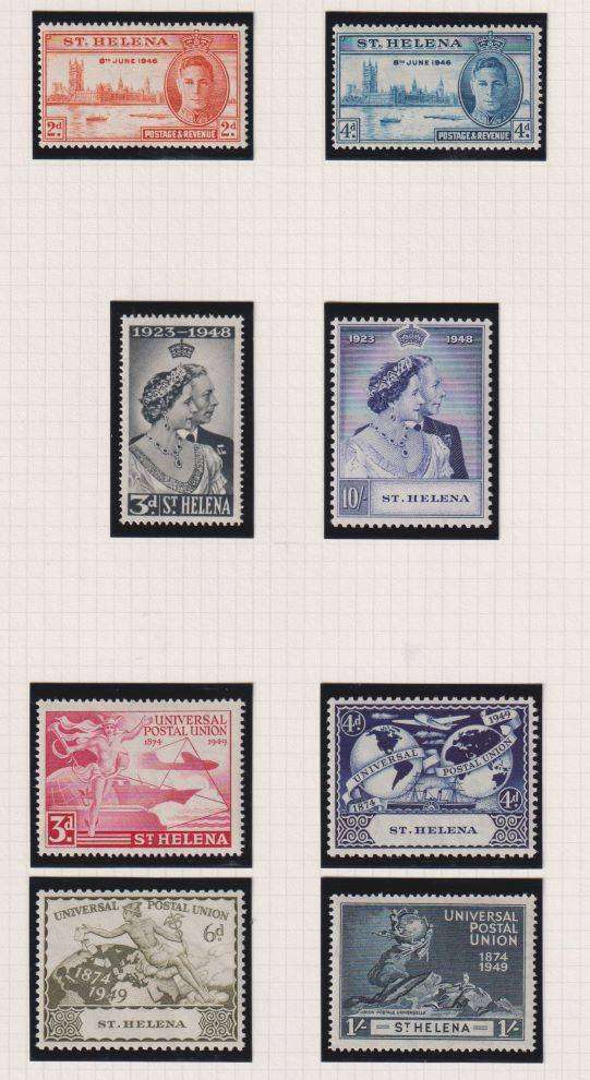 ST HELENA, SIERRA LEONE, ZANZIBAR  1946-49 RSW & COMMEM SETS SUPERB UNMOUNTED MINT