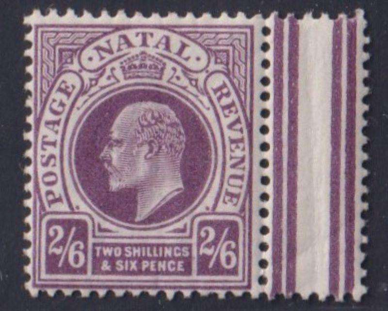 NATAL 1902 KEV11 2/6  UNMOUNTED MINT CV R2300