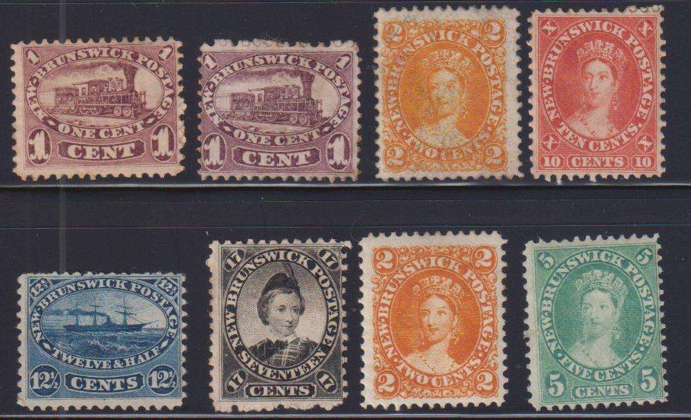 NEW BRUNSWICK, CANADA 1851-60 ISSUES MINT