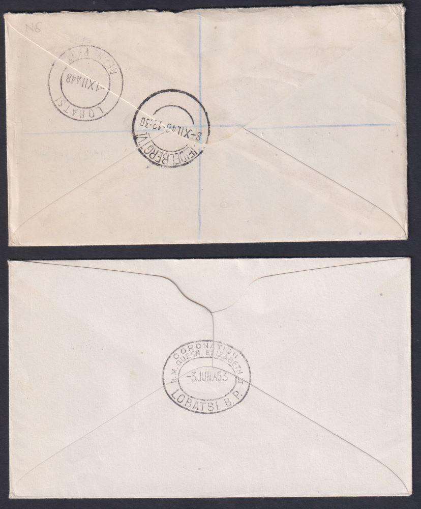 BECHUANALAND 1948 SILVER WEDDING FDC & STAMPS cv R3500