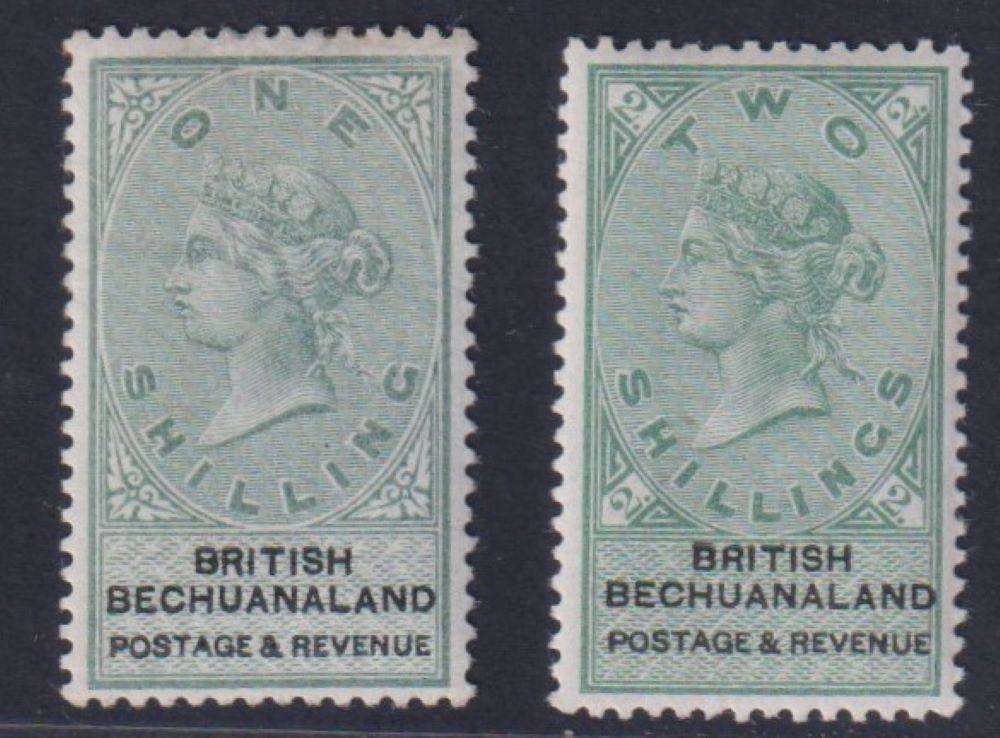 BECHUANALAND 1887 1/-  & 2/- SUPERB MINT/UM