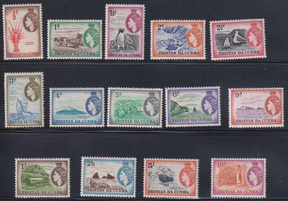 TRISTAN DA CUNHA 1954 & LATER DEFIN SETS UNMOUNTED MINT