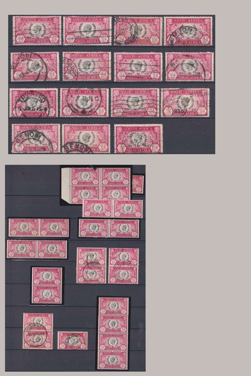 FANTASTIC COLLECTION OF KGV 1935 SILVER JUBILEE - MINT/USED/VARIETIES