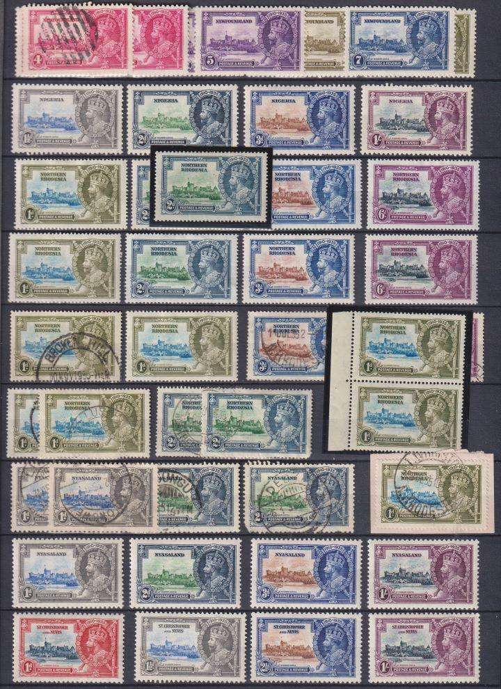 FANTASTIC COLLECTION OF KGV 1935 SILVER JUBILEE - MINT/USED/VARIETIES