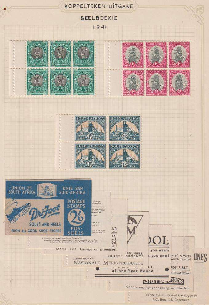 SA LOVELY COLLECTION OF EXPLODED BOOKLETS ON ALBUM PAGES