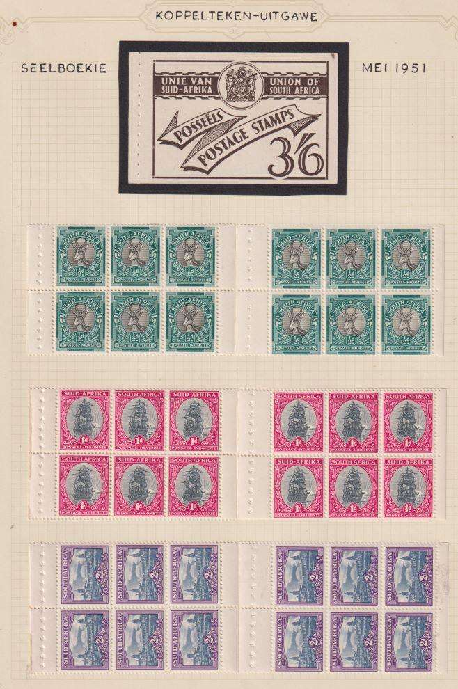 SA LOVELY COLLECTION OF EXPLODED BOOKLETS ON ALBUM PAGES