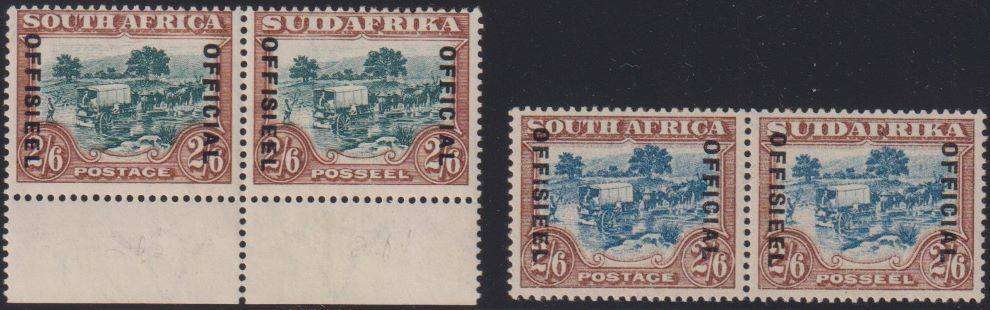 SA 1930 2/6 OFFICIALS UNMOUNTED MINT - SACC O19/20 CV R3700