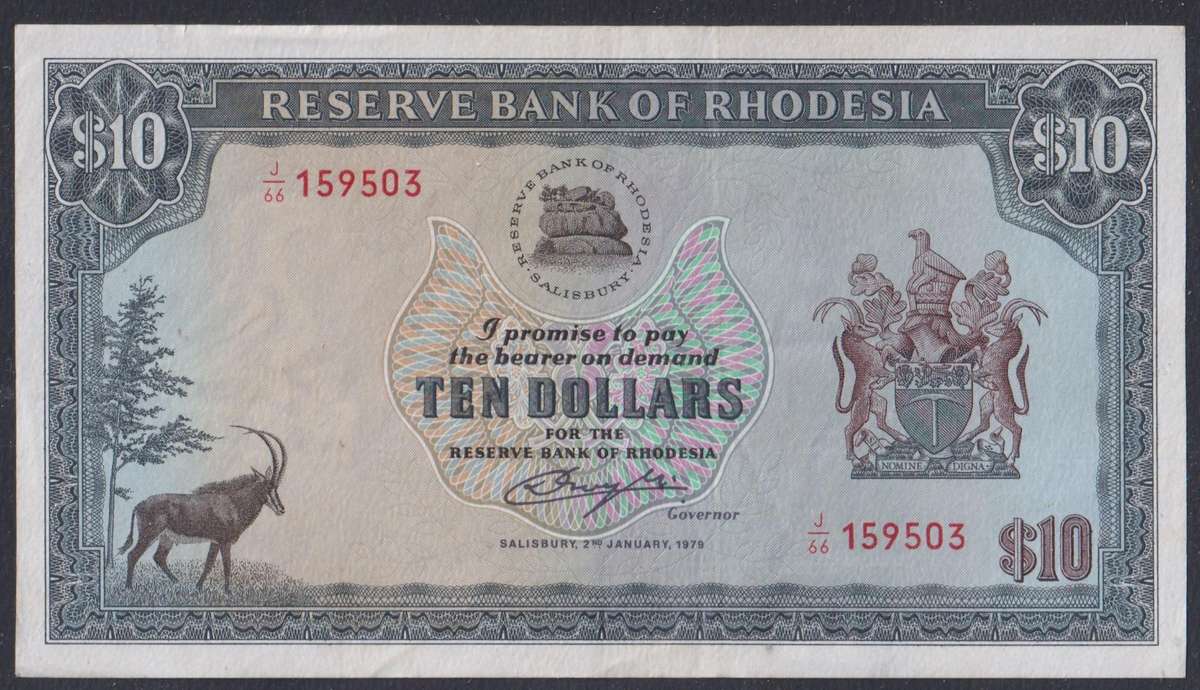 RHODESIA SET OF 1979 UNCIRCULATED BANKNOTES