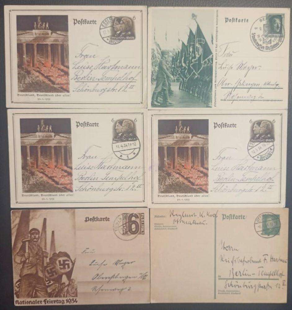 GERMANY WW1 ERA POSTCARDS, COVER, STAMPS