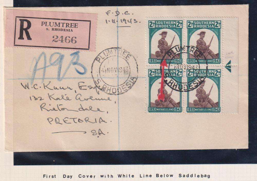 SOUTHERN RHODESIA NICE LOT OF ERRORS ON PAGES
