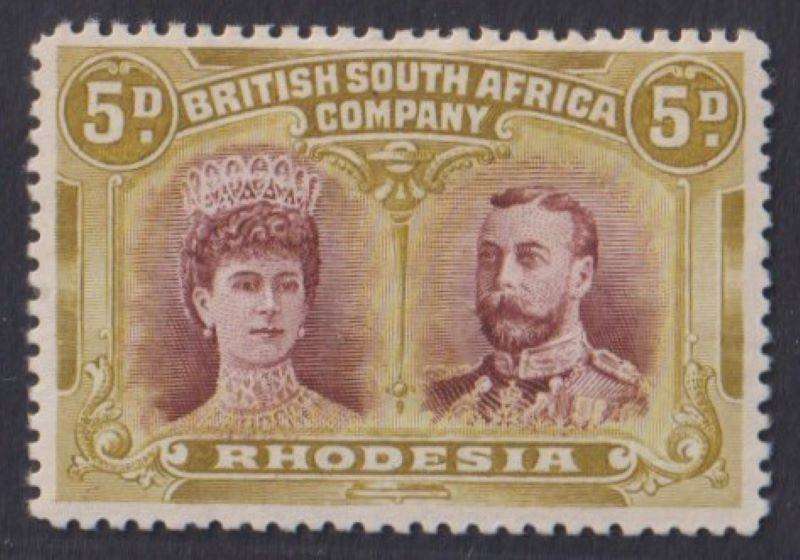 RHODESIA 1910 DOUBLE HEADS LOVELY MINT LOT