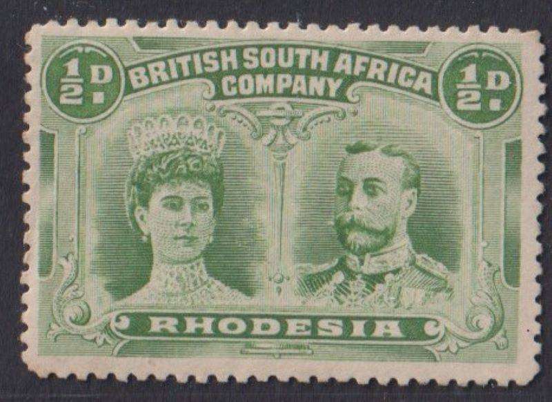 RHODESIA NICE LOT OF 1911  DOUBLE HEADS