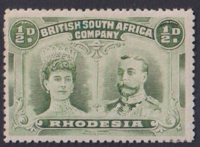 RHODESIA NICE LOT OF 1911  DOUBLE HEADS