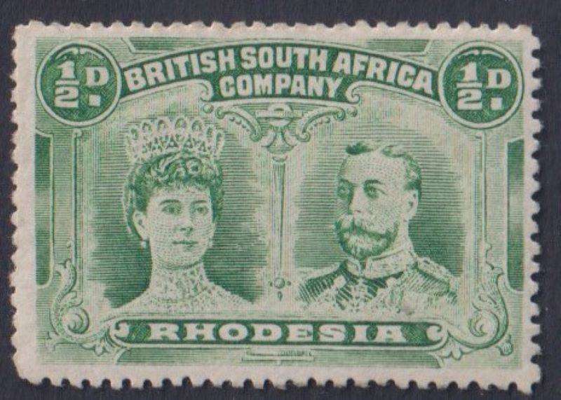 RHODESIA NICE LOT OF 1911  DOUBLE HEADS
