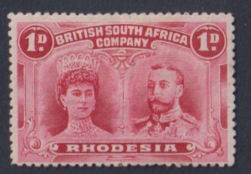 RHODESIA NICE LOT OF 1911  DOUBLE HEADS