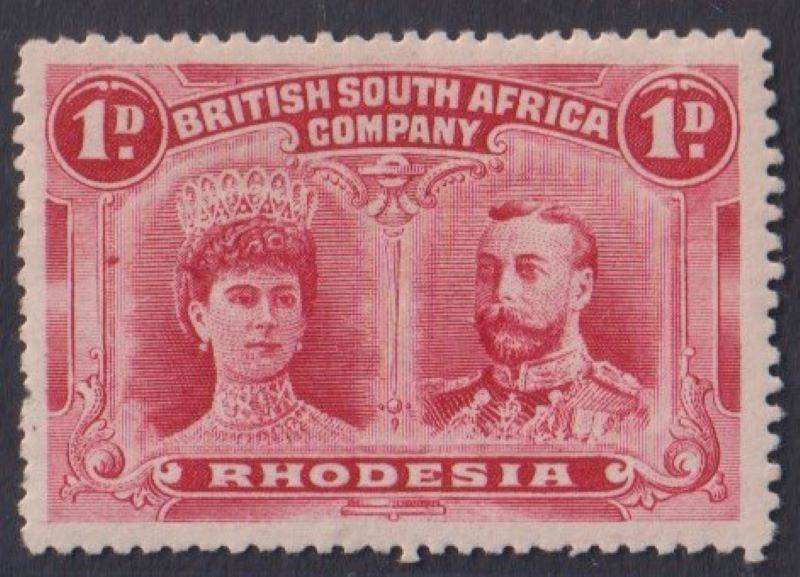 RHODESIA NICE LOT OF 1911  DOUBLE HEADS