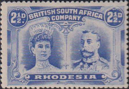 RHODESIA NICE LOT OF 1911  DOUBLE HEADS