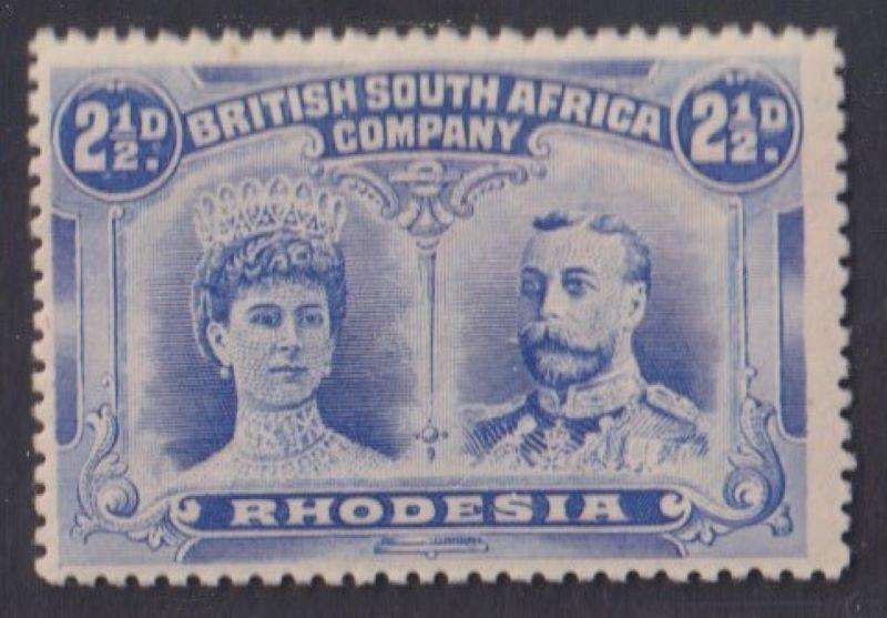 RHODESIA 1910 2 1/2d DOUBLE HEADS SG 131, 131a,133 FINE MINT