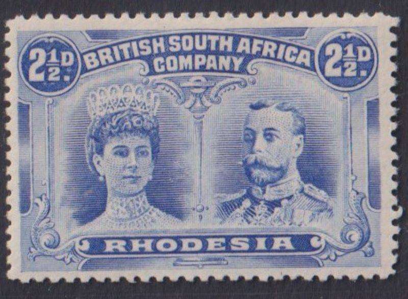 RHODESIA 1910 DOUBLE HEADS LOVELY MINT LOT