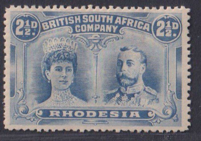 RHODESIA 1910 DOUBLE HEADS LOVELY MINT LOT