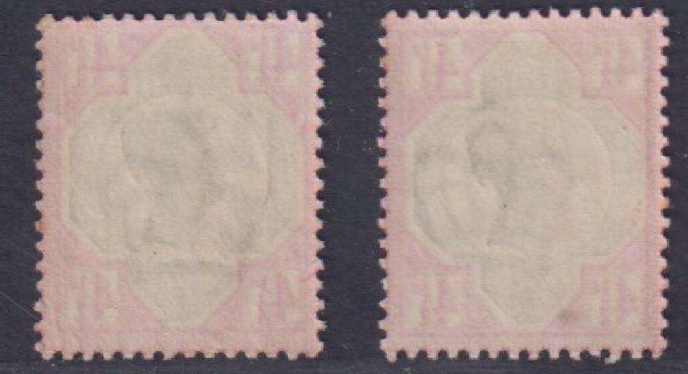 GREAT BRITAIN 1887 4 1/2d UM/M SG 206/206a CV £760
