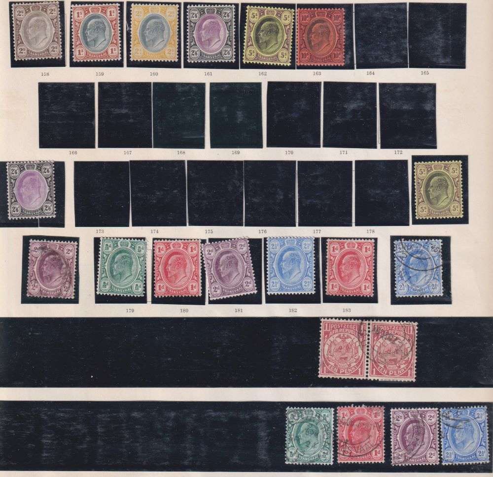 TRANSVAAL OLD TIME COLLECTION ON PAGES - CV AROUND R30,000